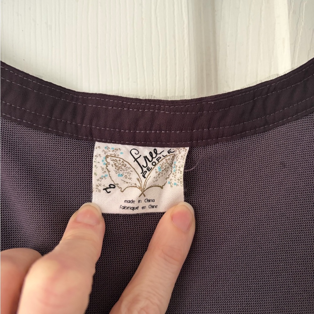 Free People Purple and Gold Mini Dress - Picture 2 of 5